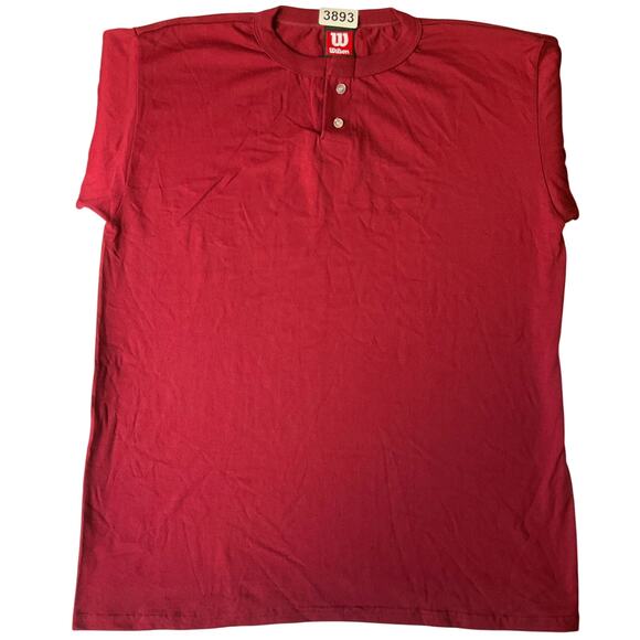Wilson Men Sport Shirt size XL Short Sleeve Heavy Duty Stretch Red NWT - Picture 1 of 8